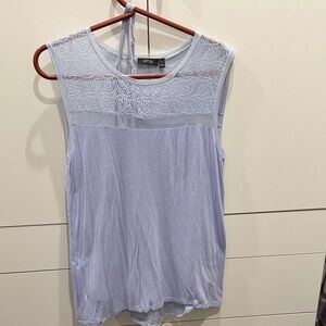 Apt. 9 Women's Soft Blue Lace Tank Top